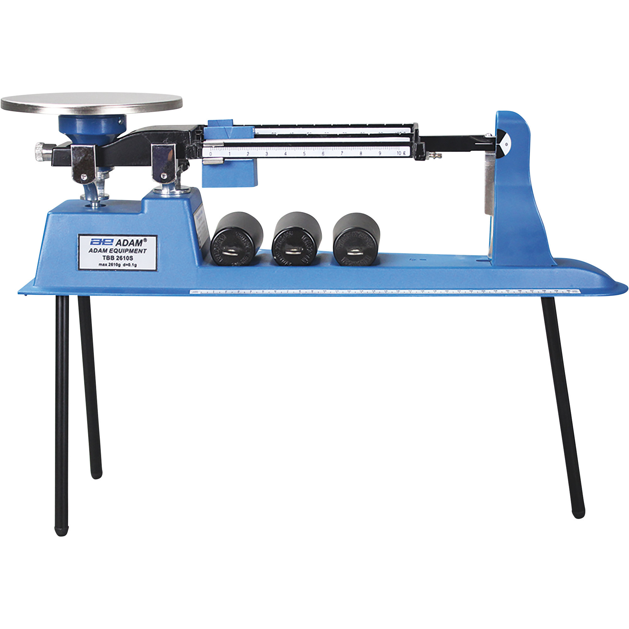 Adam Equipment Triple Beam Balance Scale with Adapters, 5.7-Lb. Capacity, Model# TBB 2610S